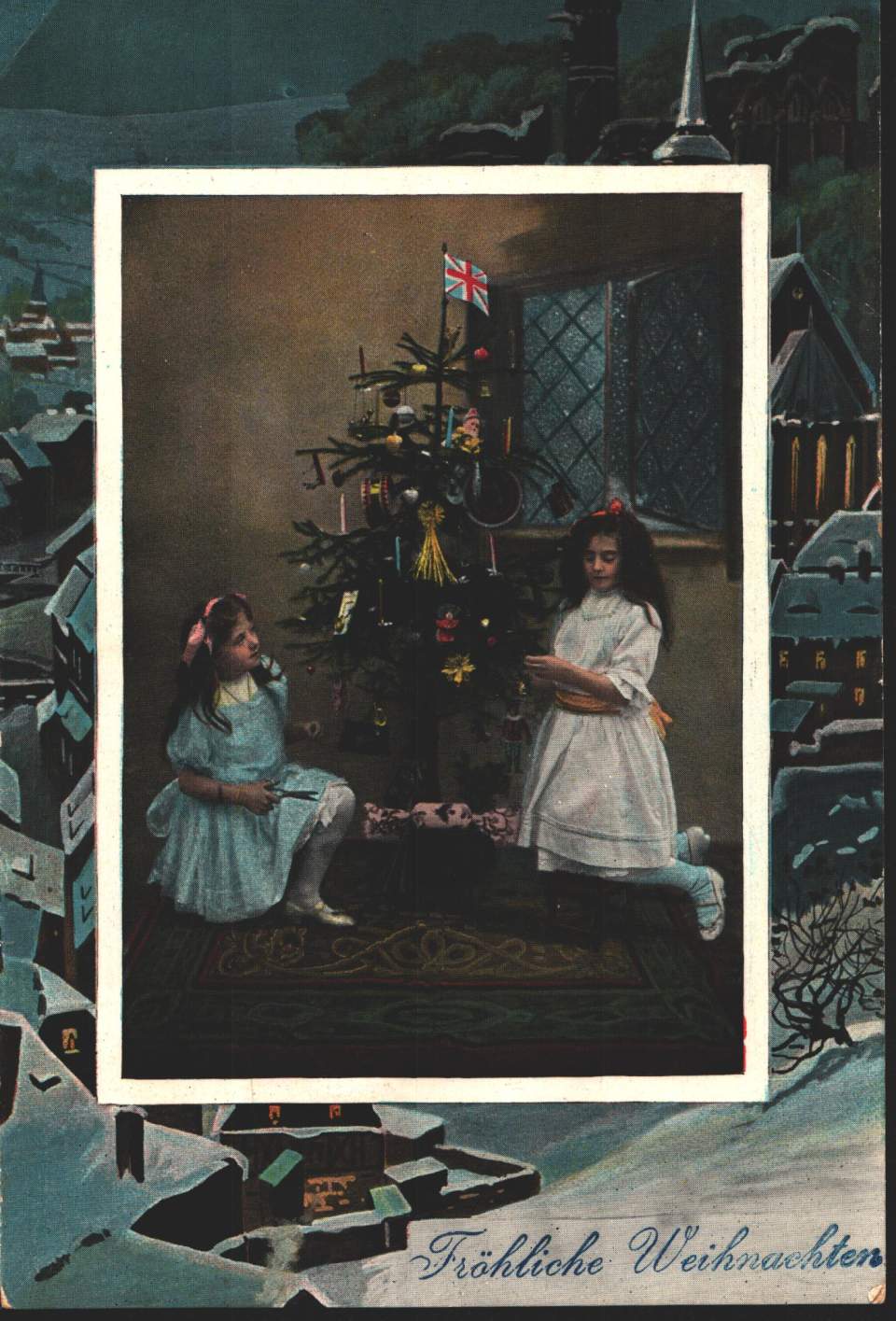 Postkarte, Christbaum, Weihnachten
