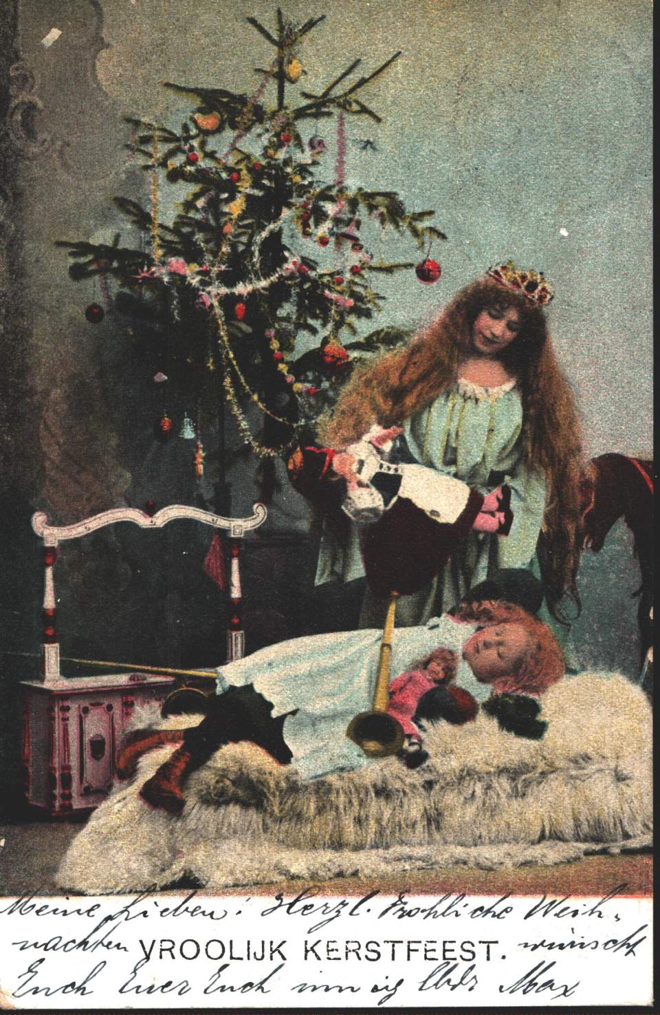 Postkarte, Christbaum, Weihnachten