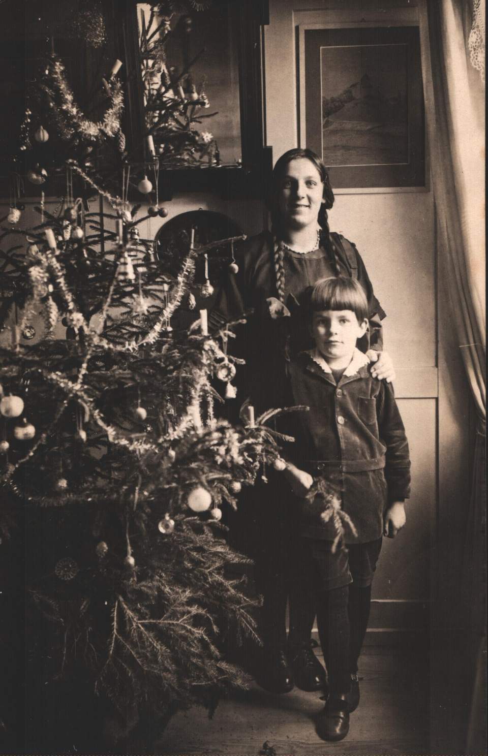 Postkarte, Christbaum, Weihnachten