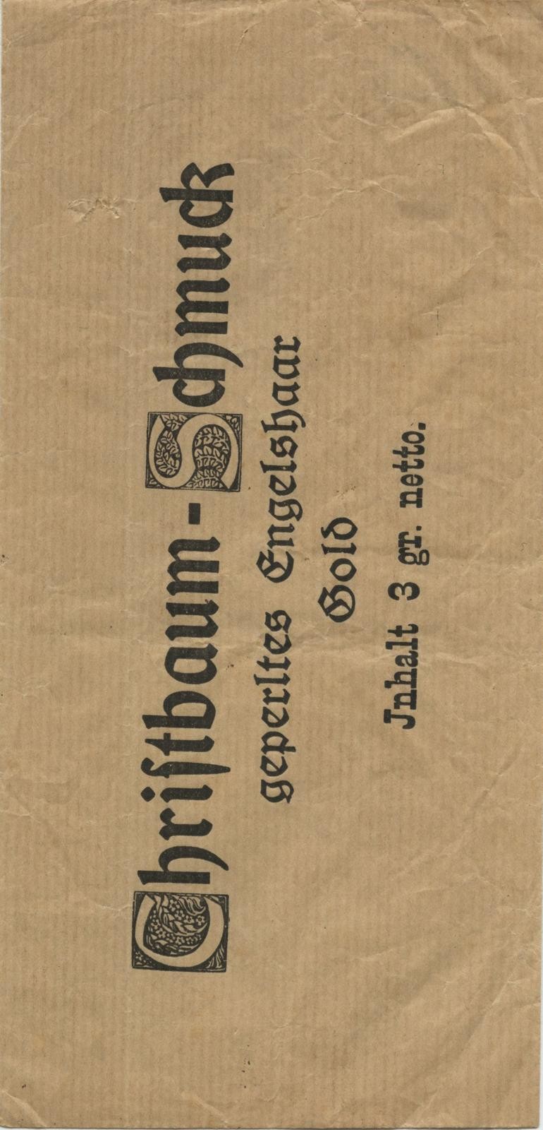 Christbaumschmuck Verpackung, Engelshaar