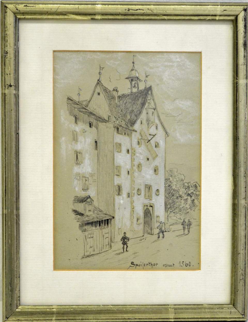 Zeichnung Spisertor, St. Gallen