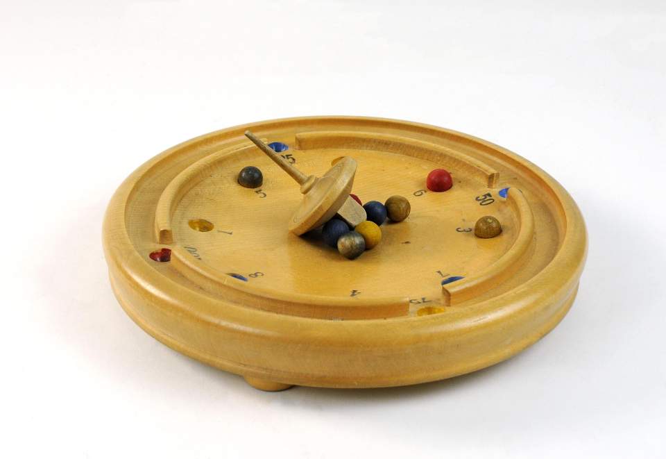 Tiroler Roulette, Bauernroulette, Kreiselspiel, um 1940