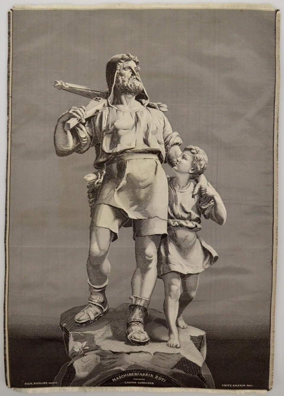 Tüchlein mit Bild von Wilhelm Tell