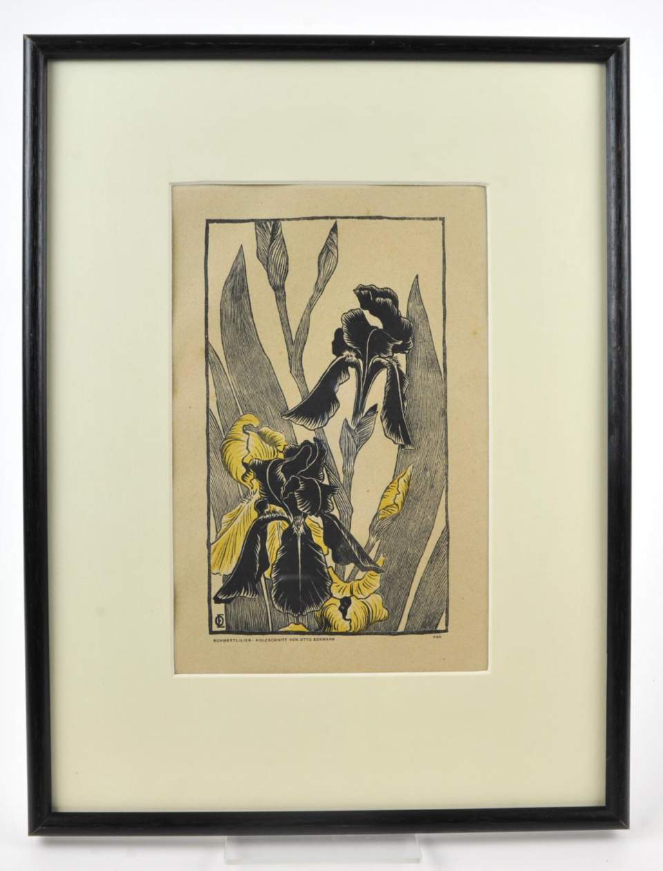 Farbholzschnitt "Schwertlilien" Otto Eckmann