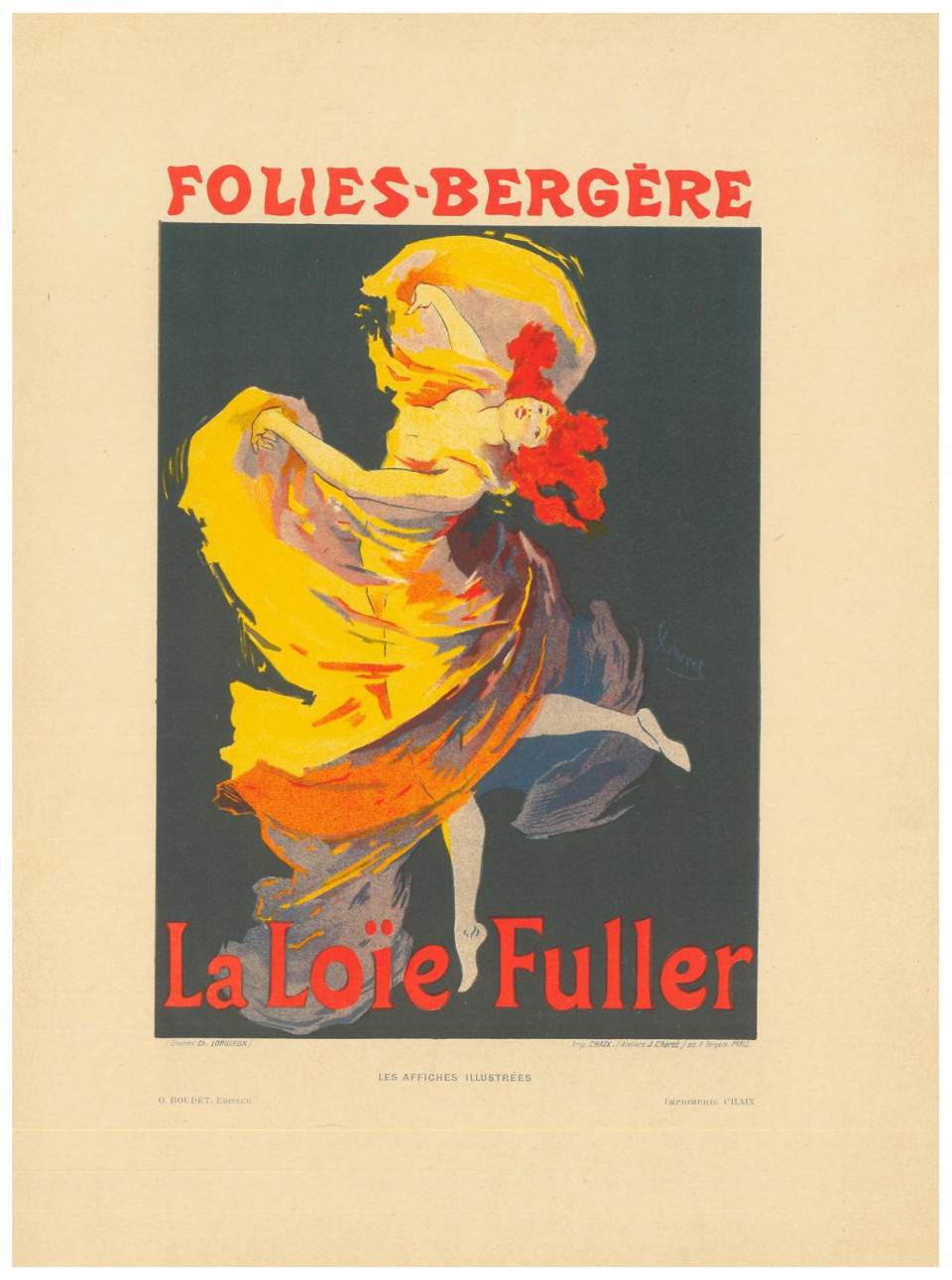 Farblithographie Les affiches illustrées Loie Fuller