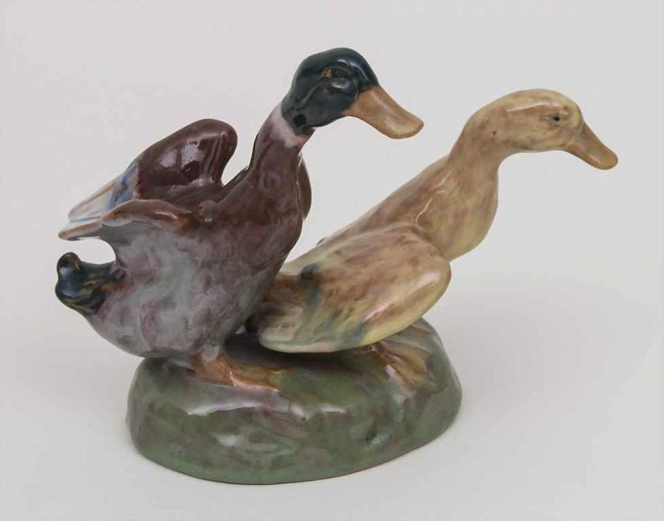 Tierfigurengruppe, 2 Enten