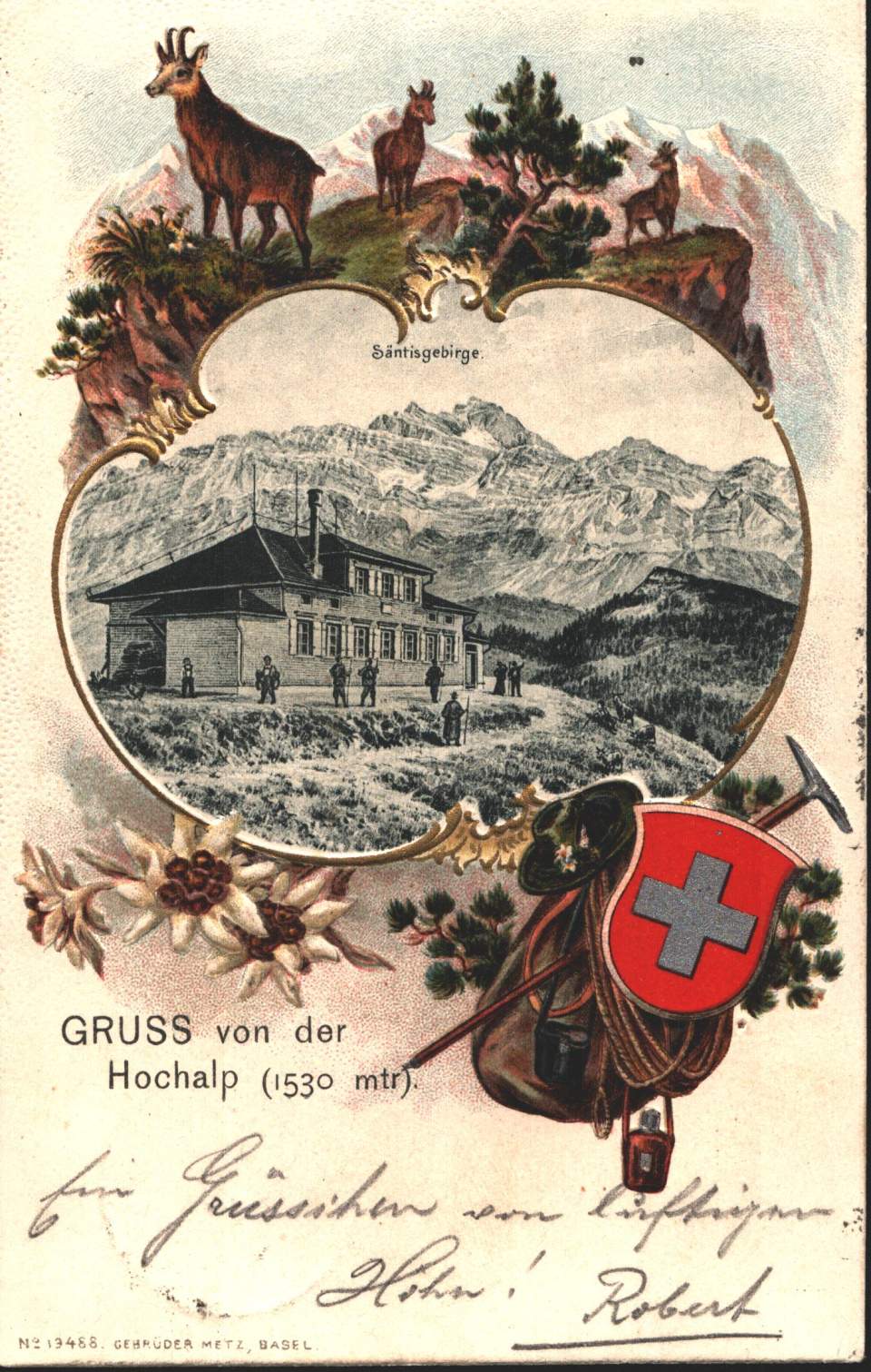 Ansichtskarte, Hochalp