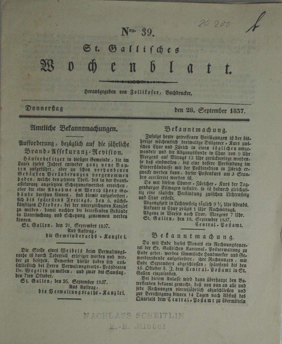 St. Gallisches Wochenblatt