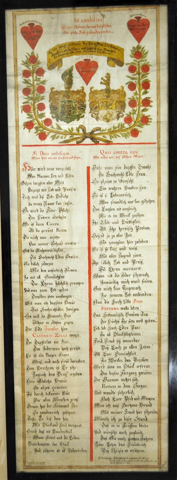 Grafik, Hochzeitsgedicht