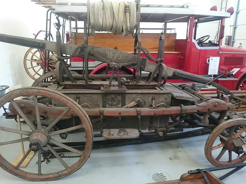 Feuerspritze oder Handdruckspritze, Feuerwehr St.Gallen, 1860-1880