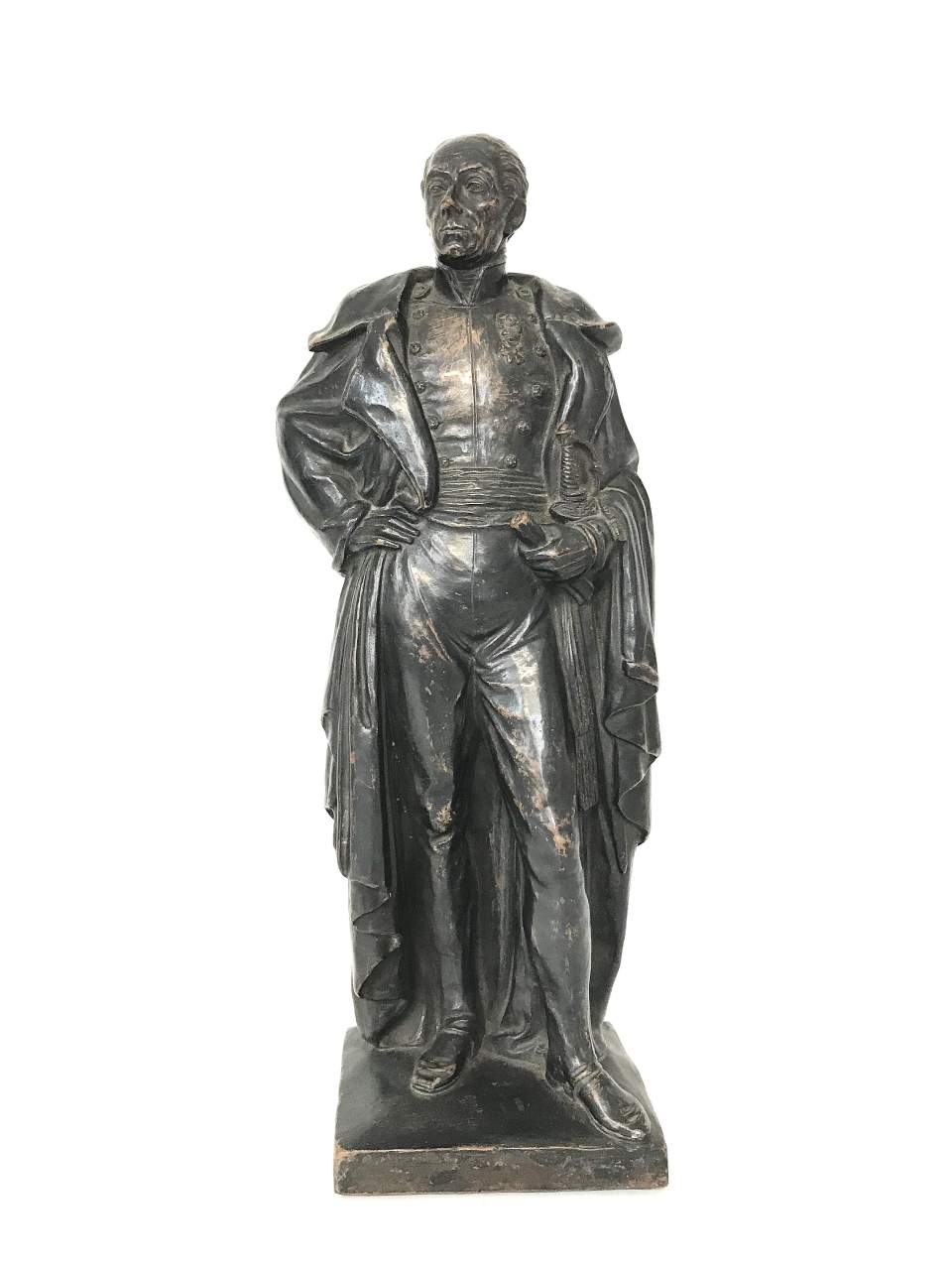 Statuette General Dufour im Reitermantel