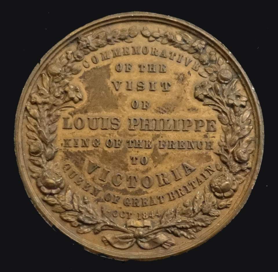 Medaillen - Abdruck Louis Philippe, König v. Frankreich u. Victoria v. England