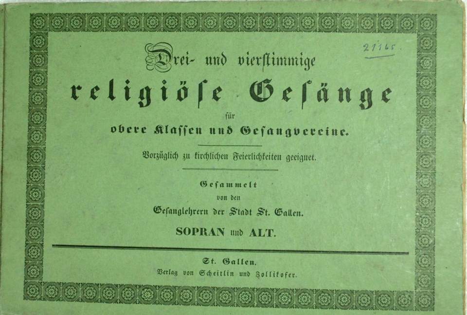 Drei-und vierstimmige religiöse Gesänge