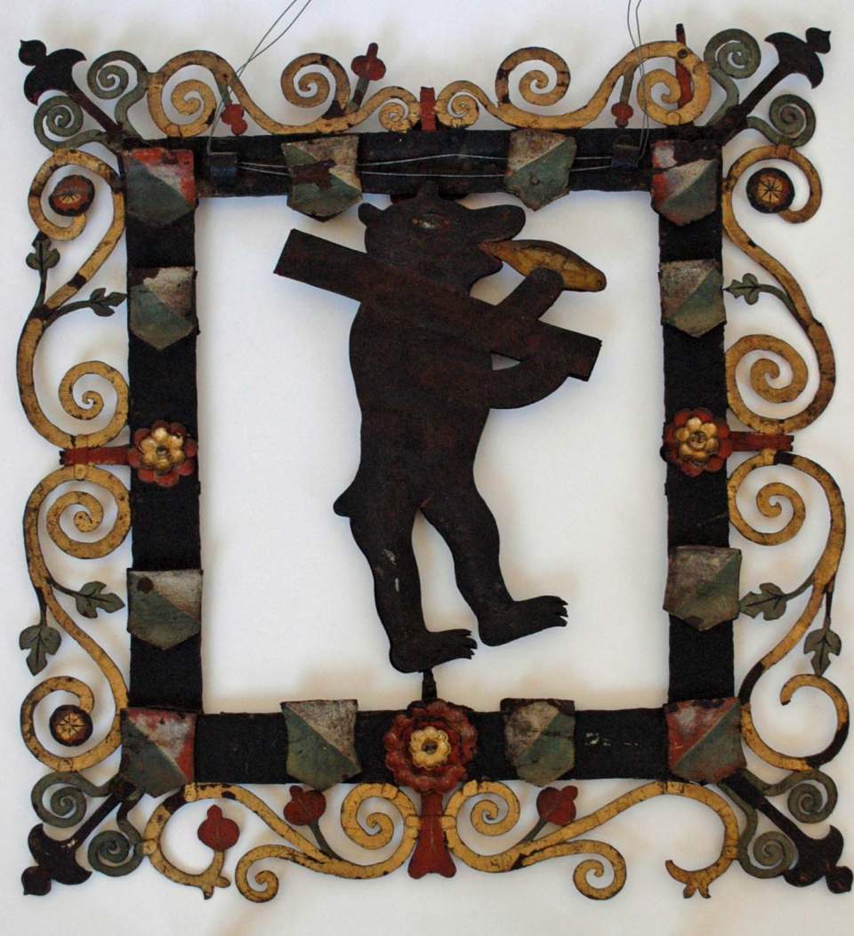 Wirtshausschild "Zum Bären", Fürstabtei St.Gallen, 2. H. 18. Jh.