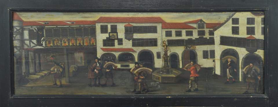 Marktgasse mit Brot- und Tuchlaube (Leinwandbank)