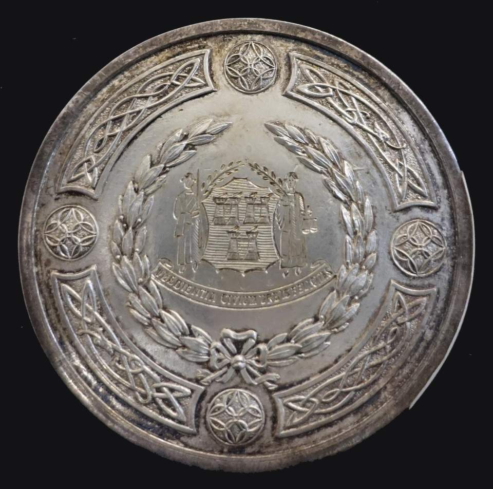Medaille an die Stadt St. Gallen, von der Stadt Dublin