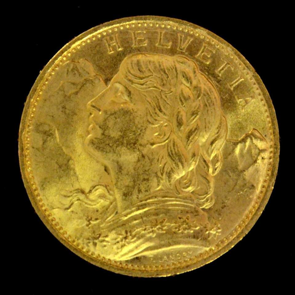 Münze 20 Franken, Goldvreneli, 1897 - 1949