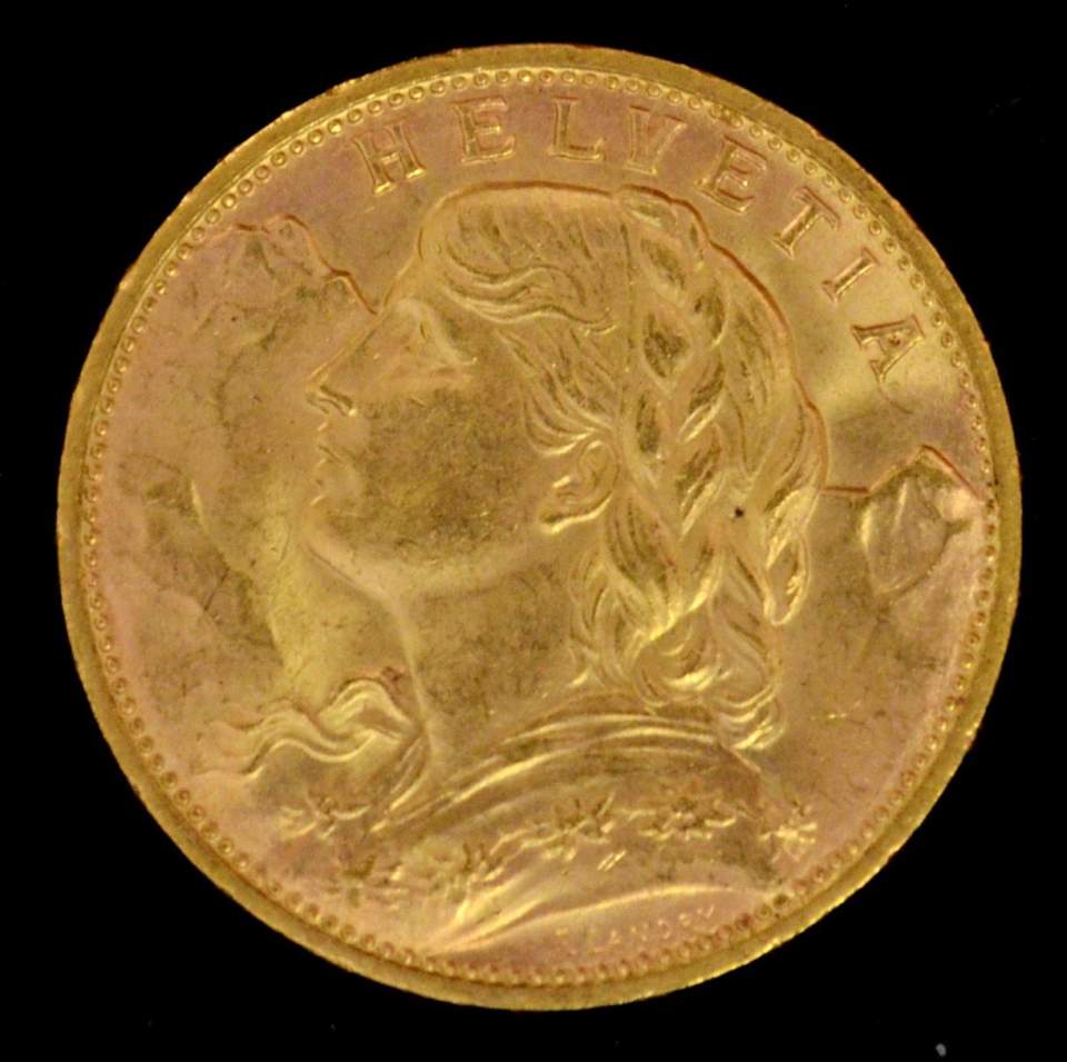 Münze 20 Franken, Gold, 1897 - 1949