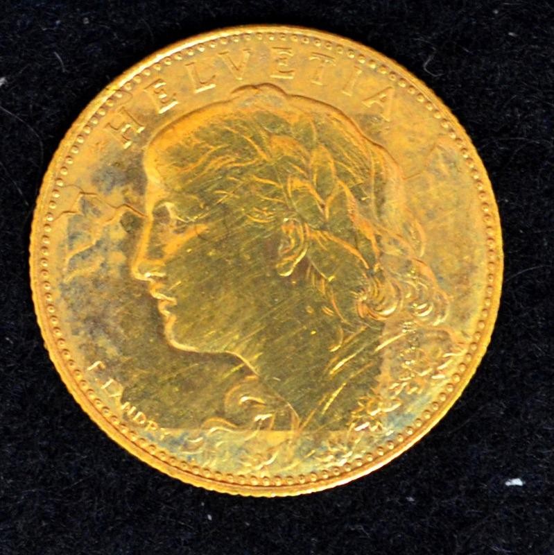 Münze 10 Franken, Gold, 1911 - 1922