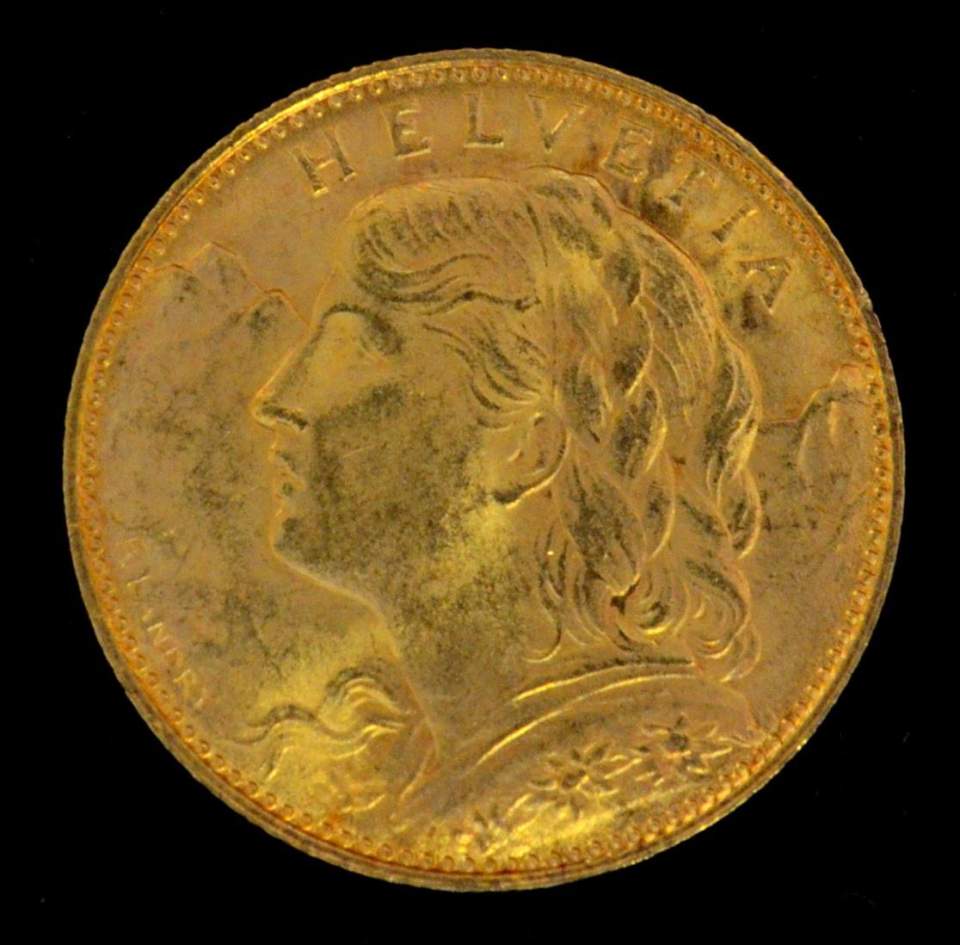 Münze 10 Franken, Gold, 1911 - 1922
