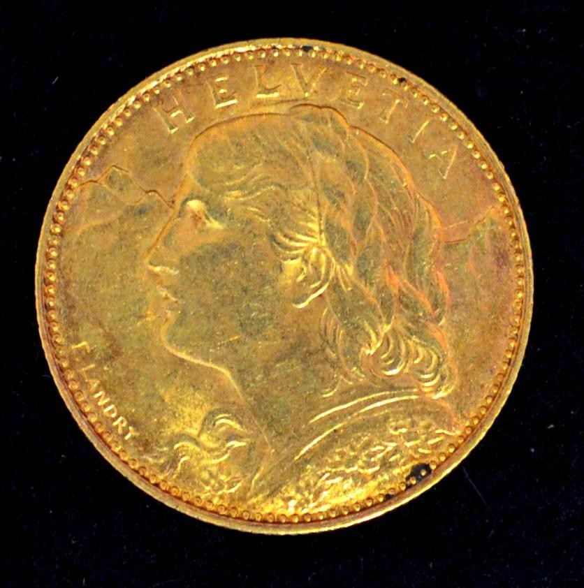Münze 10 Franken, Gold, 1911 - 1922