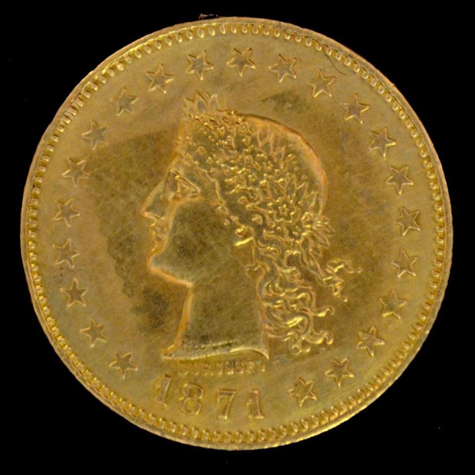 2 Münzen, Gold, 20 Franken, Probe, sehr selten