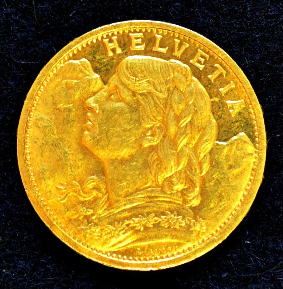 Münze, Gold, 20 Franken, Probe