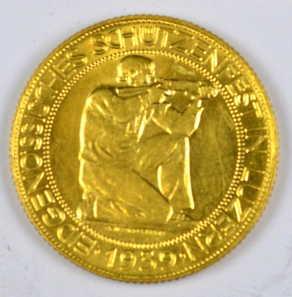 Gedenkmünze Gold,100 Franken, Eidgenössisches Schützenfest in Luzern