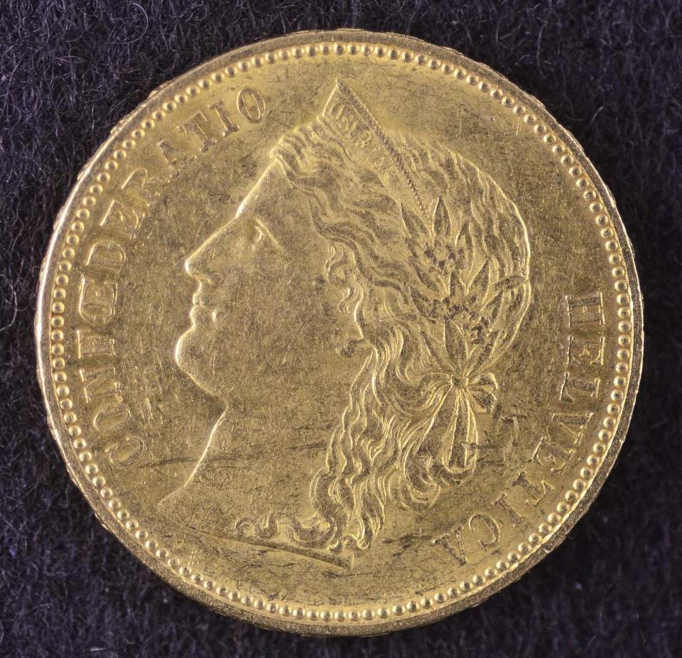 Münze, 20 Franken, Gold, 1889, Fehlprägung