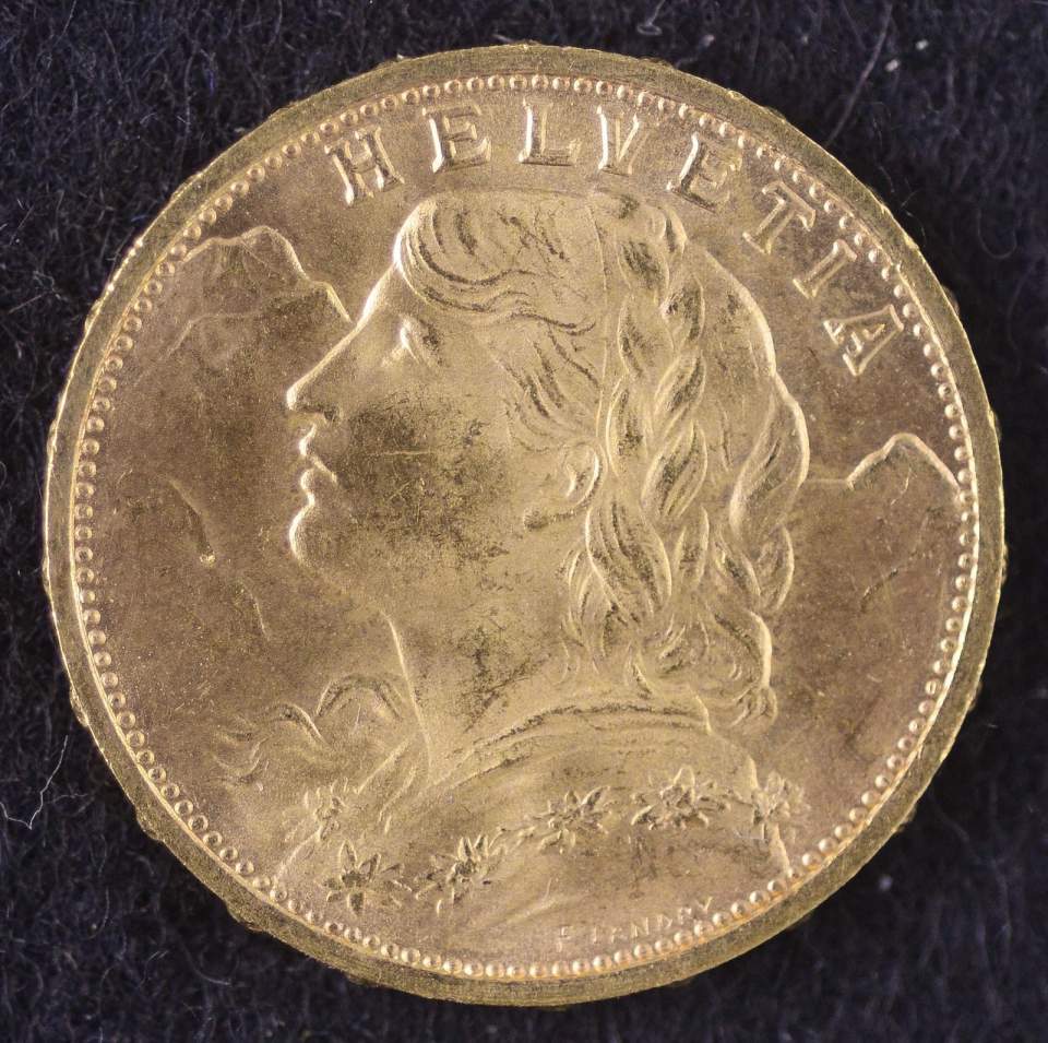 Münze, 20 Franken, Gold, 1930, Fehlprägung