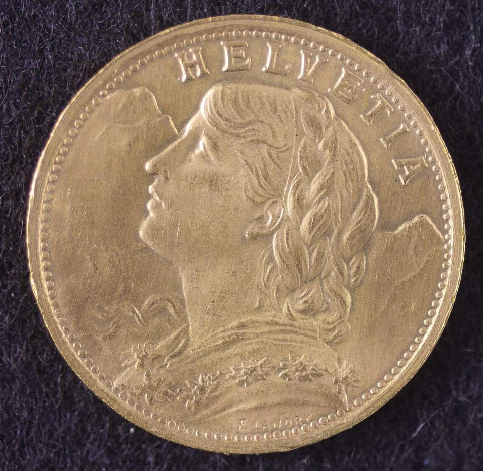 Münze, 20 Franken, Gold, 1935, Fehlprägung