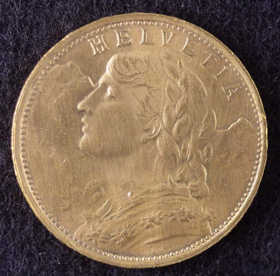 Münze, 20 Franken, Gold, 1935, Fehlprägung