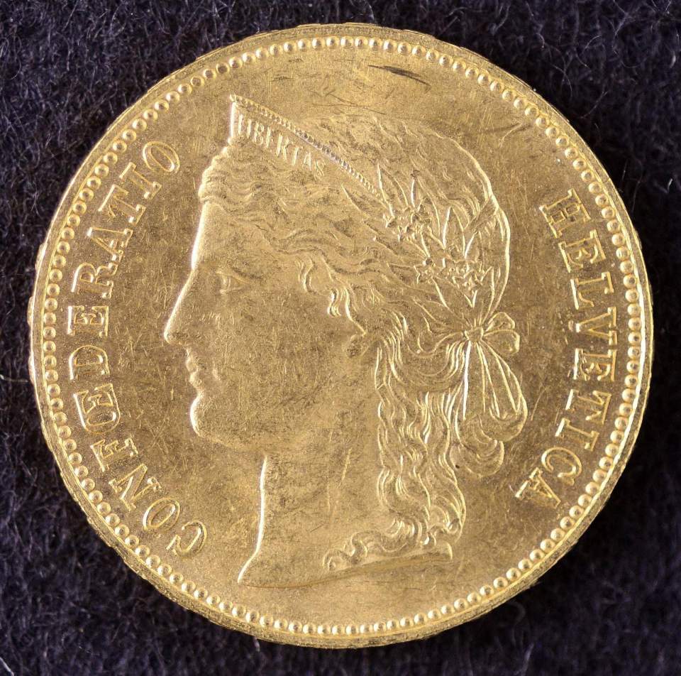 20 Franken Goldmünze