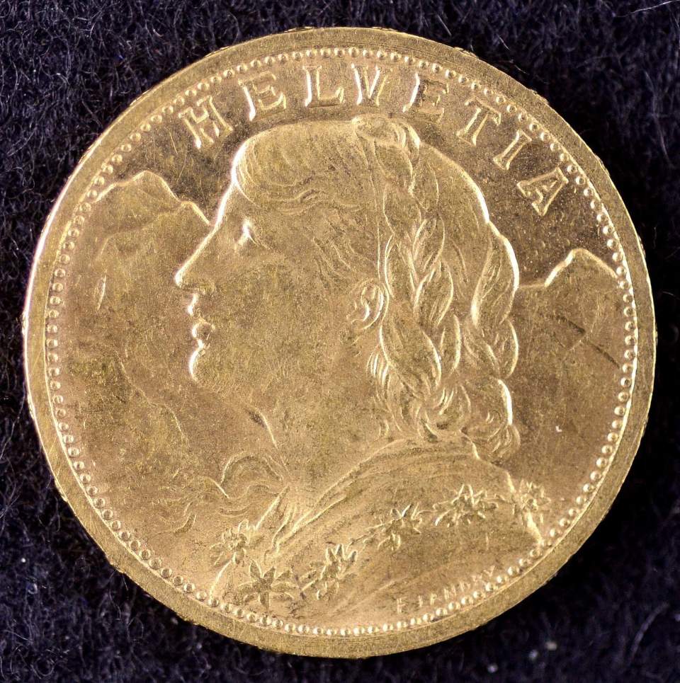 Münze, 20 Franken, Gold, 1907 (Vreneli)