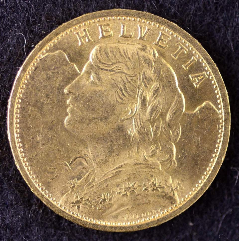 Münze, 20 Franken, Gold, 1911 (Vreneli)