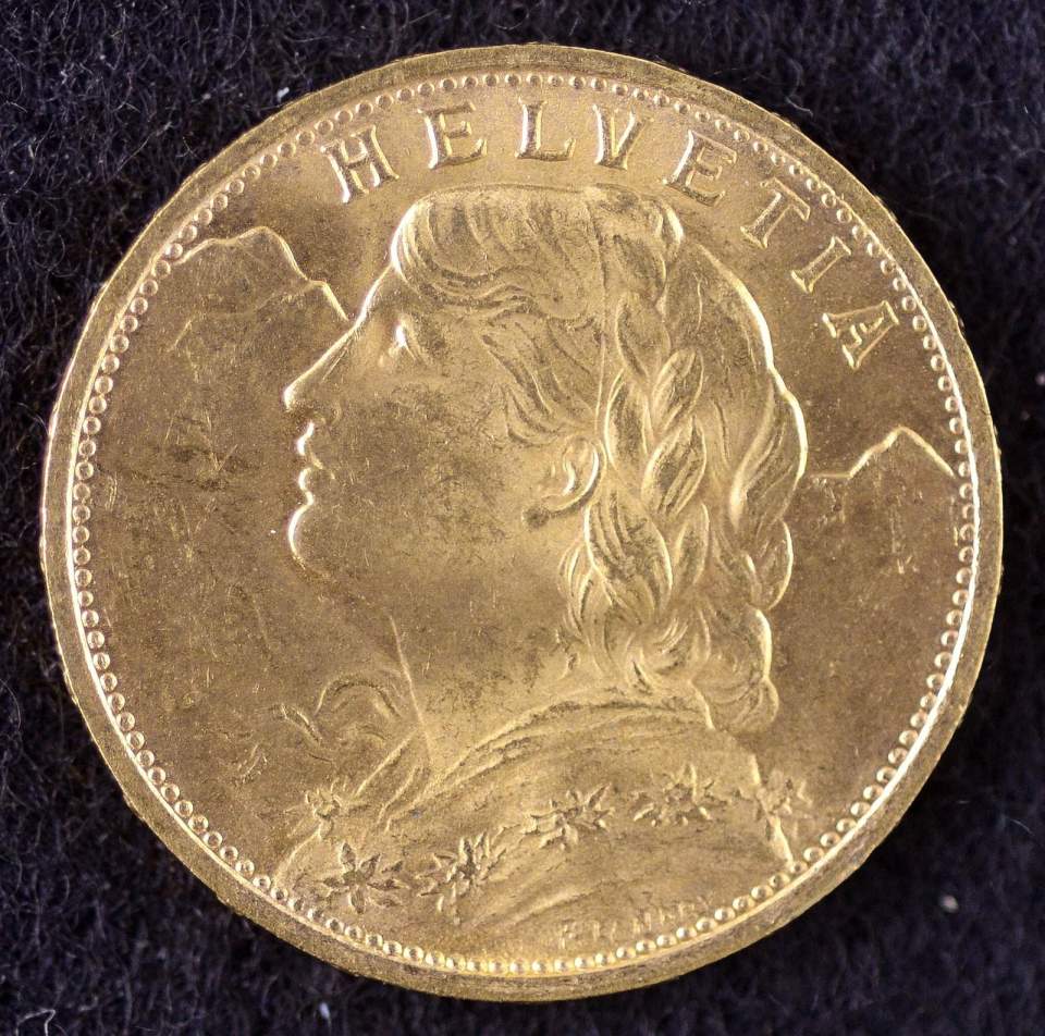 Münze, 20 Franken, Gold, 1922 (Vreneli)