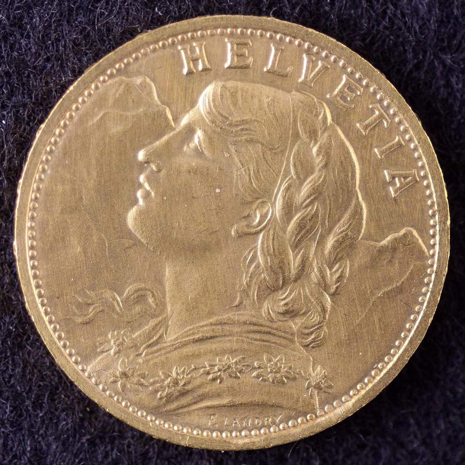 Münze, 20 Franken, Gold, 1930 (Vreneli)