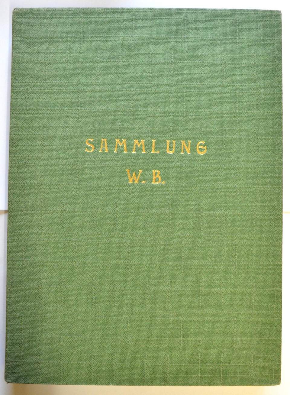 Katalog der Sammlung Werner Burgauer, Inventarbuch