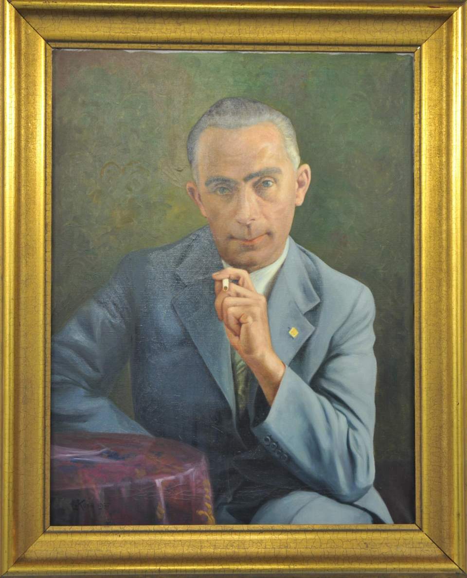 Porträt Walter Mittelholzer, Bildnis