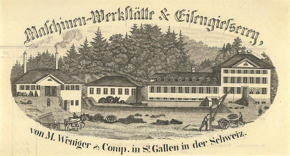 Briefkopf Maschinenwerkstatt M. Weniger