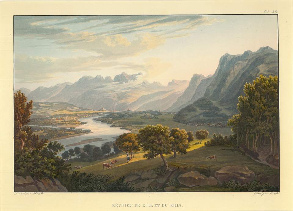 Ansicht Ill und Rhein, Oberriet