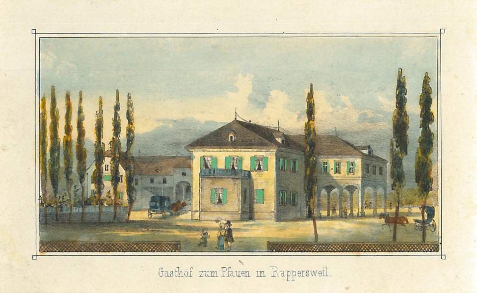 Ansicht Gasthof zum Pfauen in Rapperswil