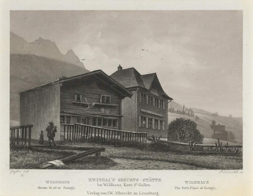 Ansicht Zwinglis Geburtsstätte, Wildhaus