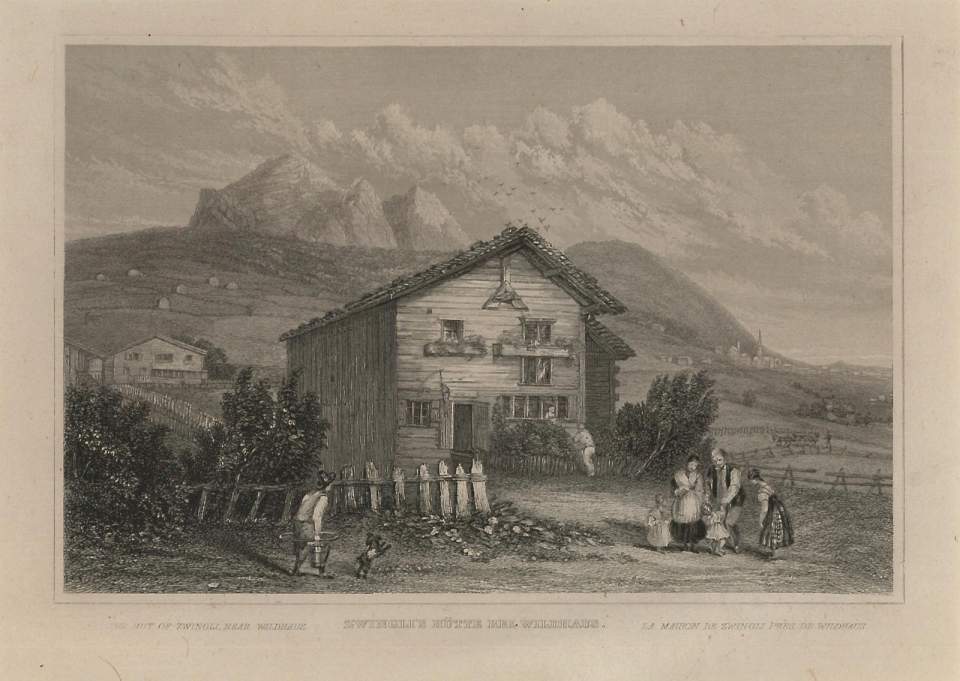 Ansicht Zwinglis Hütte, Wildhaus