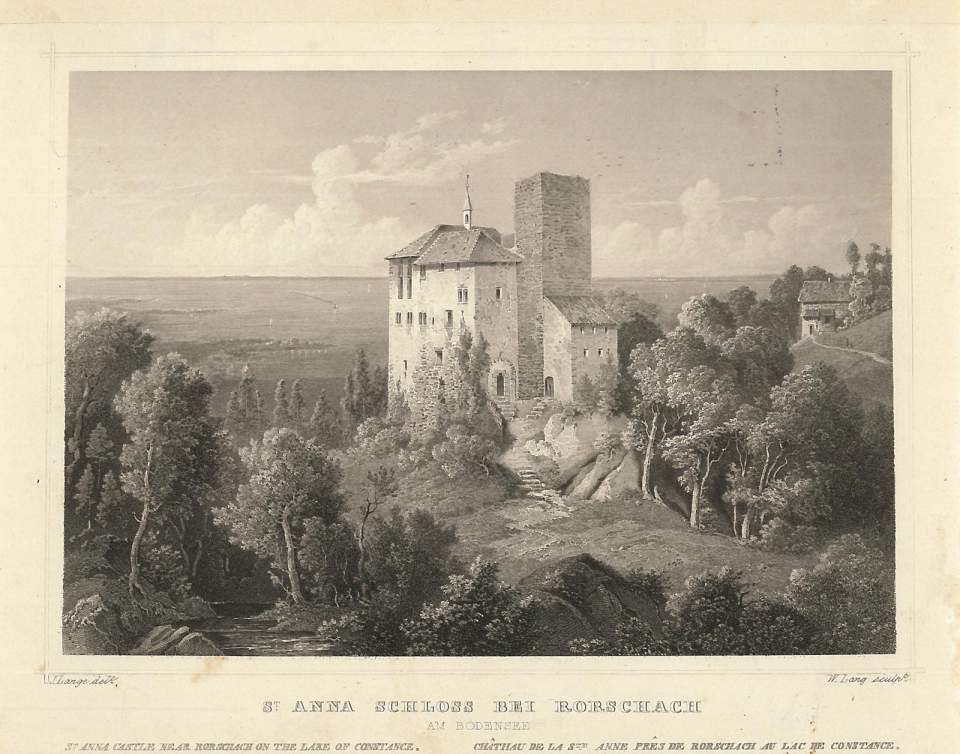 Ansicht St. Anna Schloss bei Rorschach am Bodensee