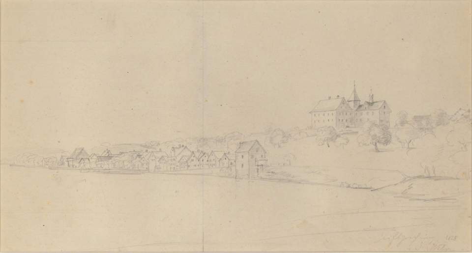 Ansicht Staad und Schloss Wartegg