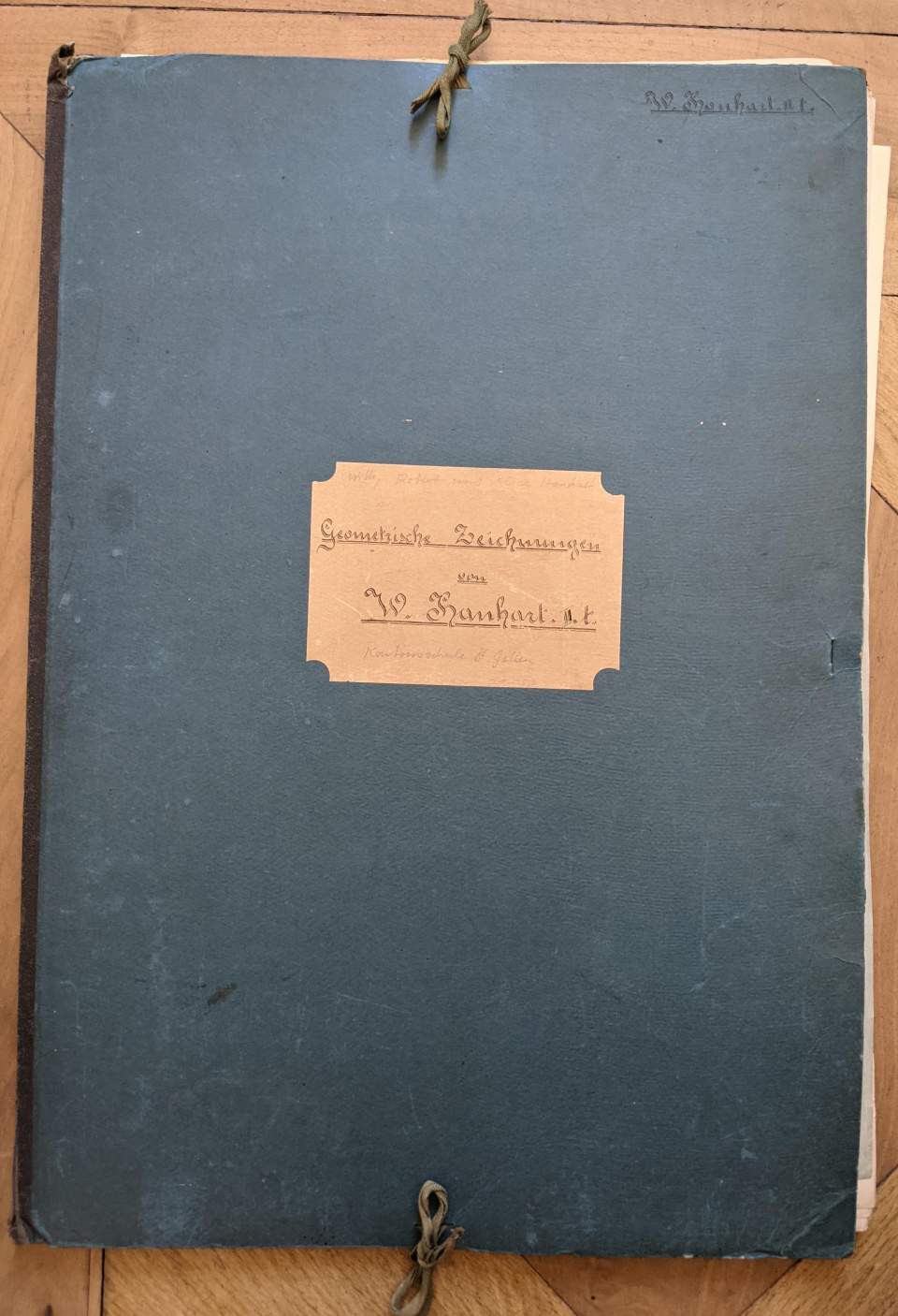Zeichnungsmappe von W. Hanhart (Schüler der Kantonsschule St.Gallen)