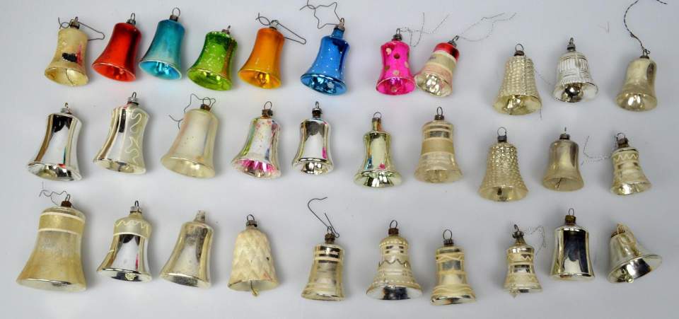 Weihnachtsschmuck, 31 versch. Arten von Glocken