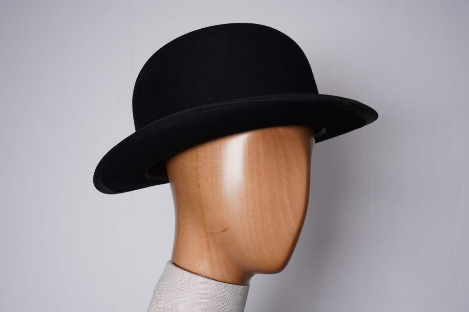 Herrenhut, schwarz, Typ "Melone"