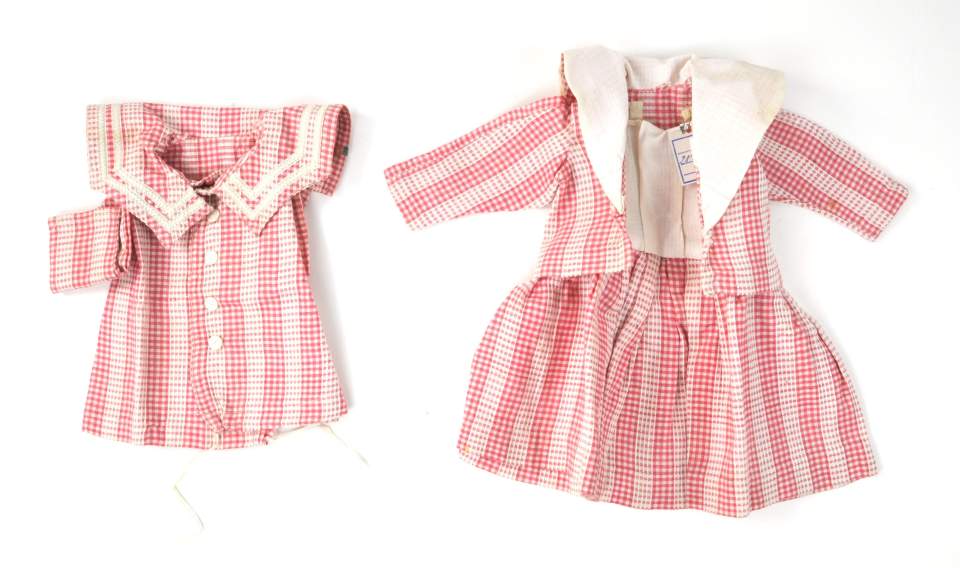 Puppenkleid, dreiteilig